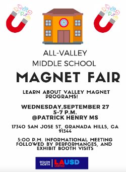 All Valley Middle School Magnet Fair